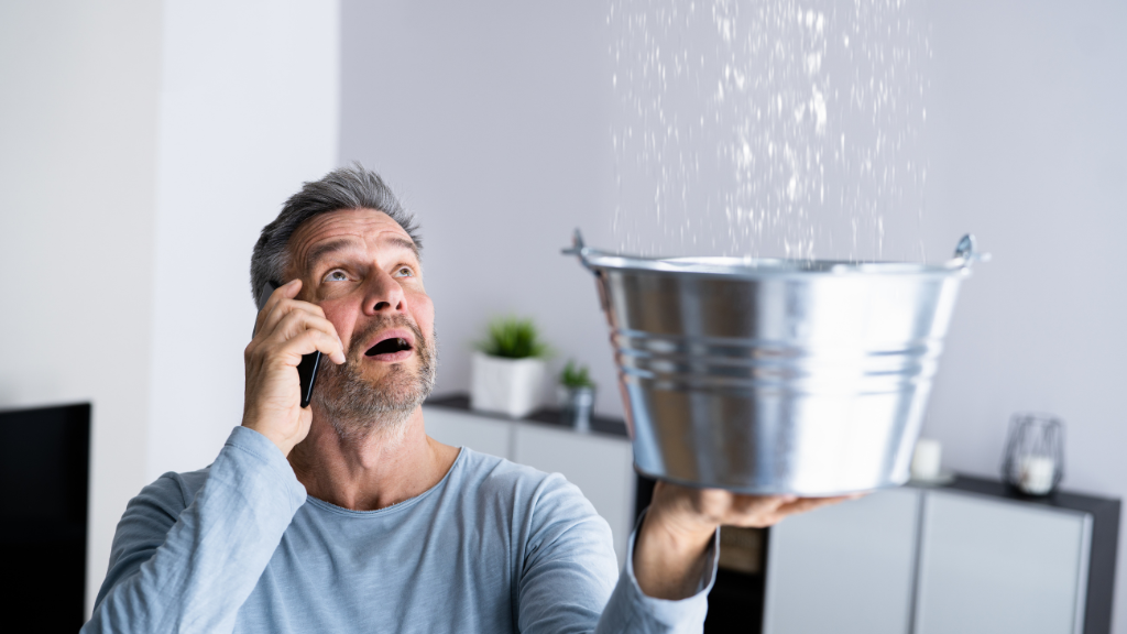 ceiling water leak repair