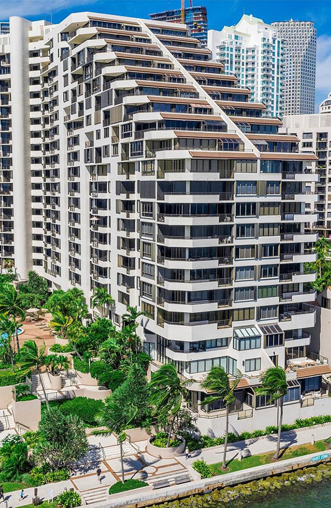 Concrete Leak Specialist Repaired Brickell Key One - Miami FL