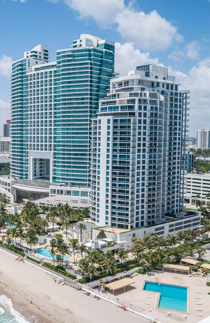 Concrete Leak Specialist Repaired Diplomat Residences Hotel - Hollywood FL