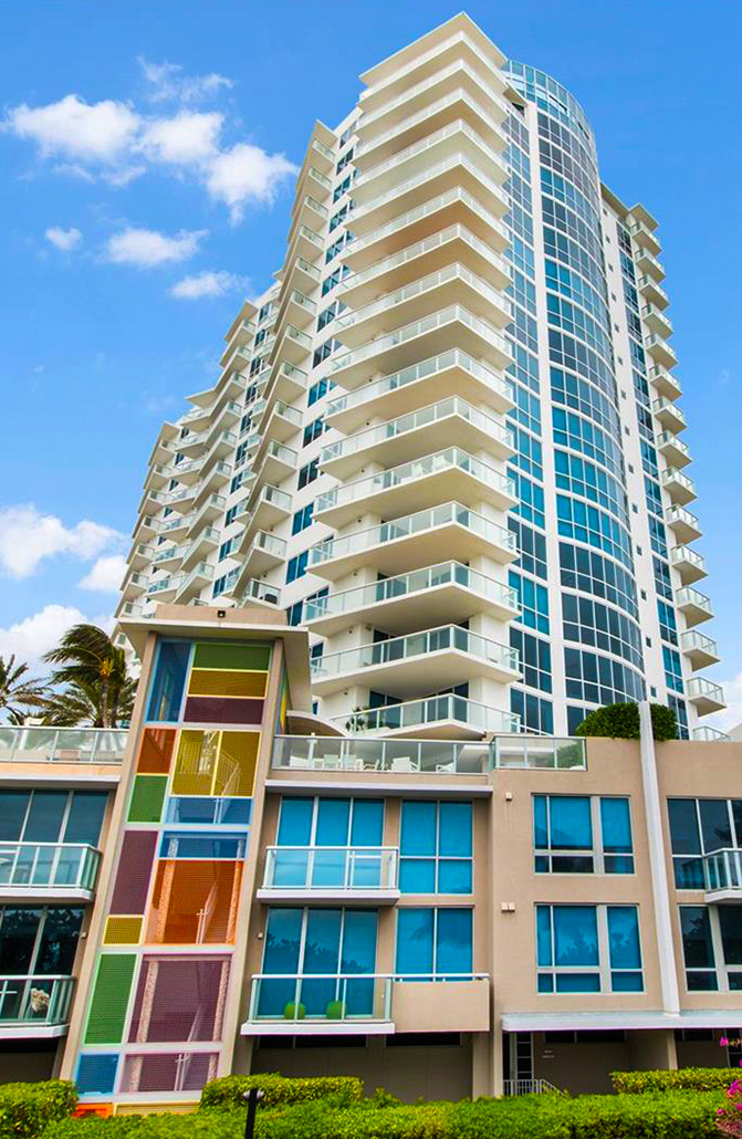 Concrete Leak Specialist Repaired Mosaic Condo - Miami Beach FL