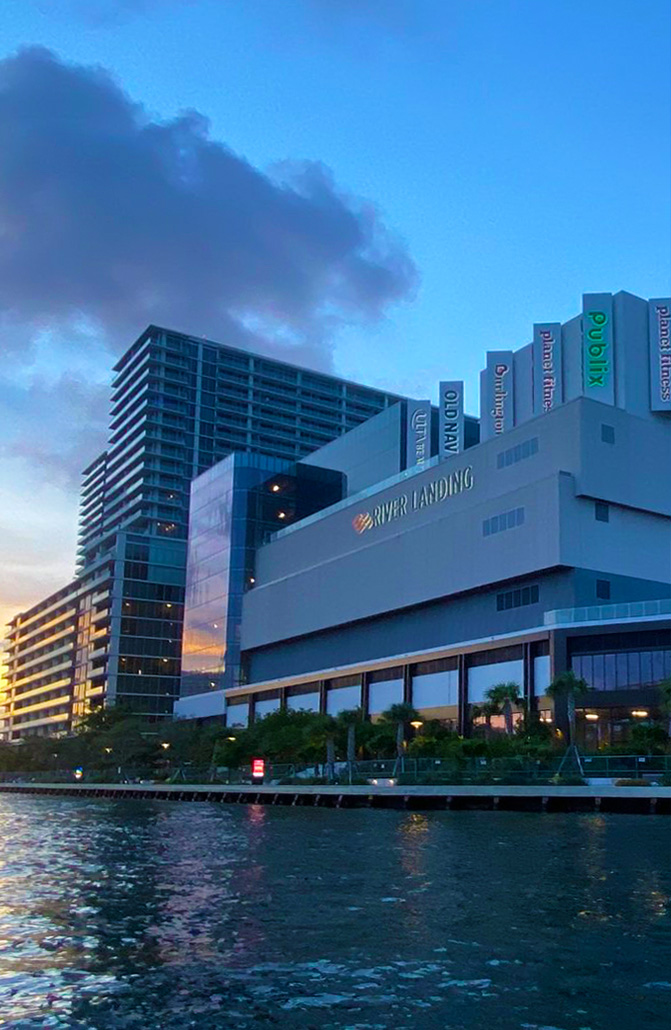Concrete Leak Specialist Repaired River Landing Shops & Residences - Miami FL