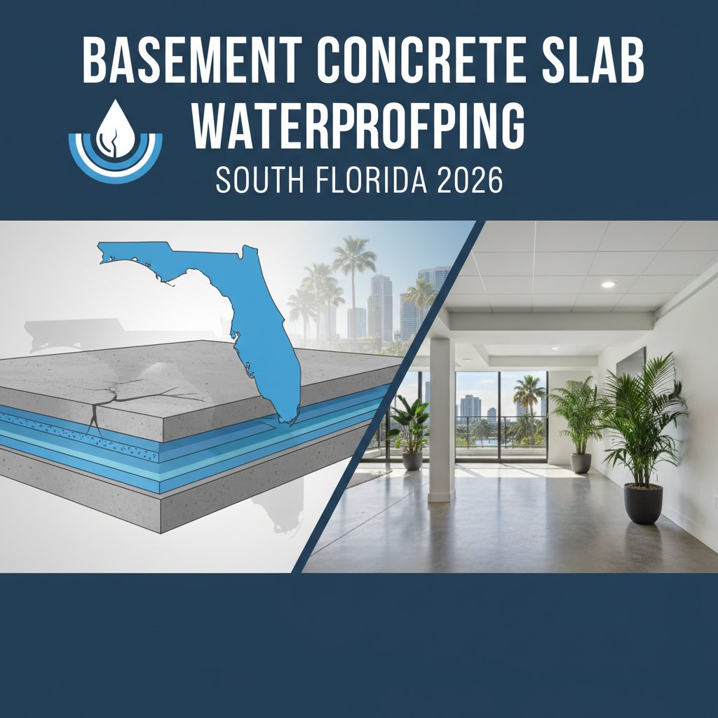Basement Concrete Slab Waterproofing South Florida 2026