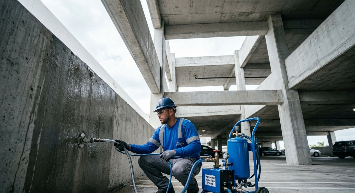 How Polyvinyl Injection Stops Concrete Leaks for Good