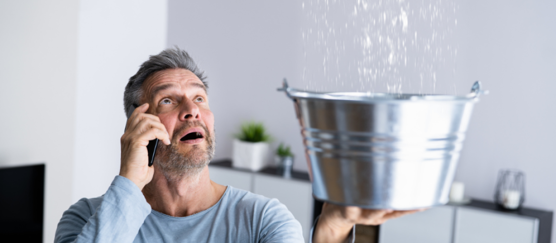 ceiling water leak repair