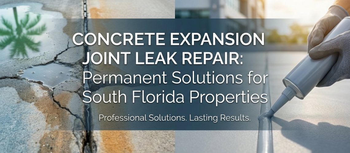 Concrete Expansion Joint Leak Repair: Permanent Solutions for South Florida Properties