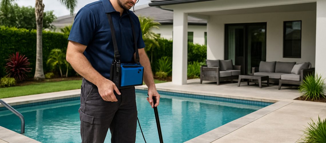 finding a pool leak underground