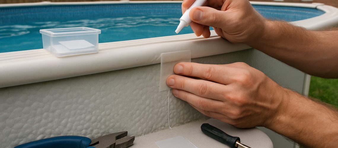 fixing a leak in an above ground pool