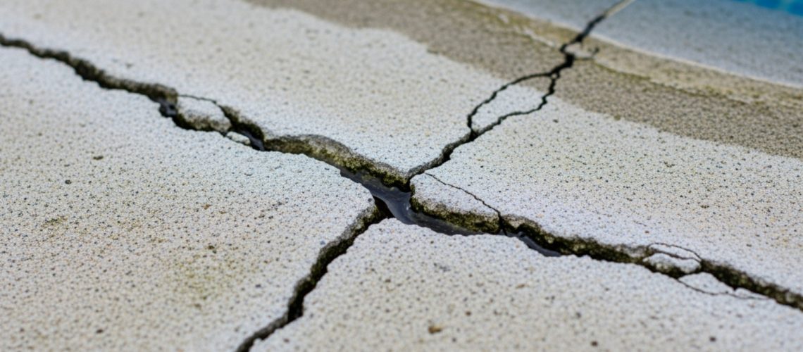 pool concrete crack repair